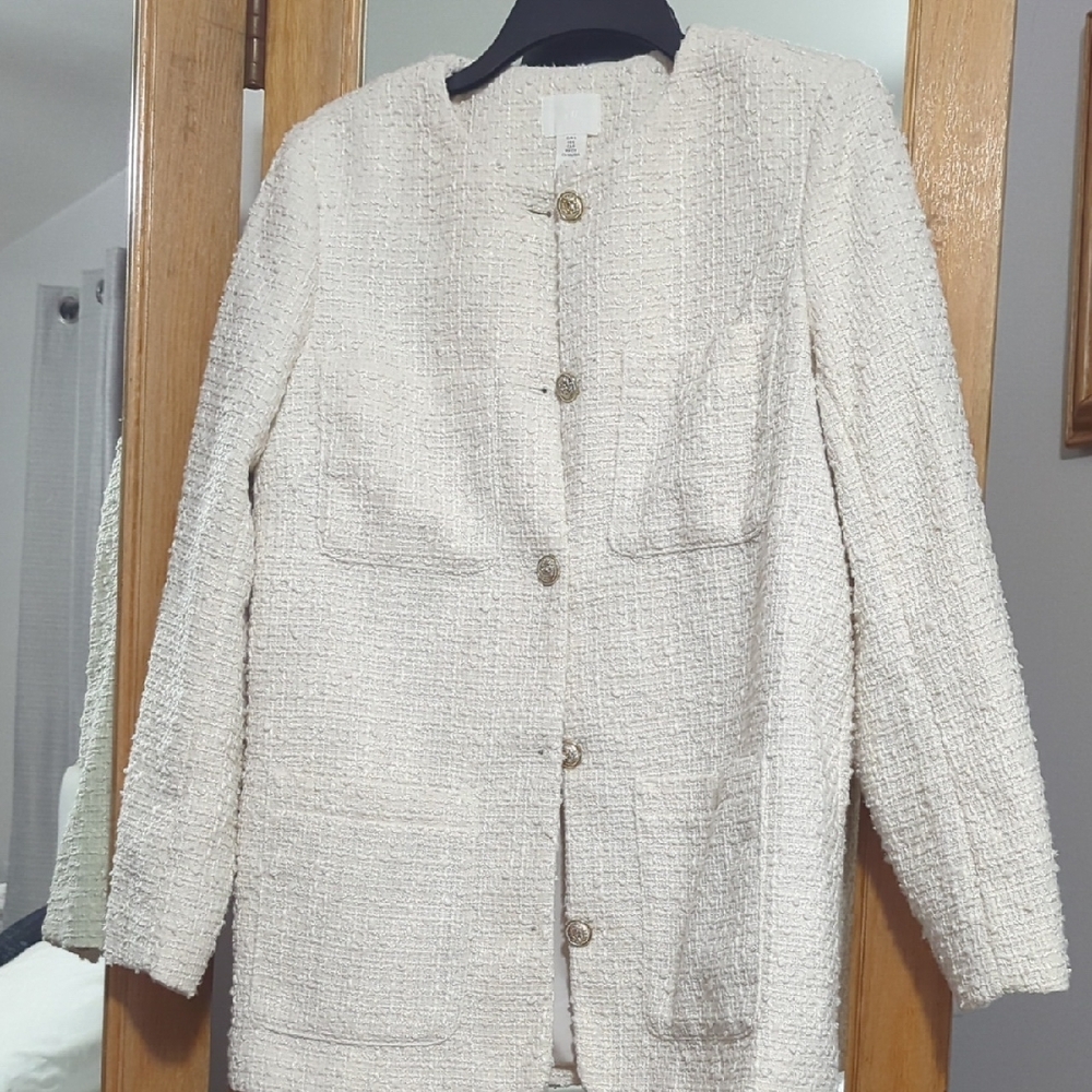 Elegant White Women's Jacket